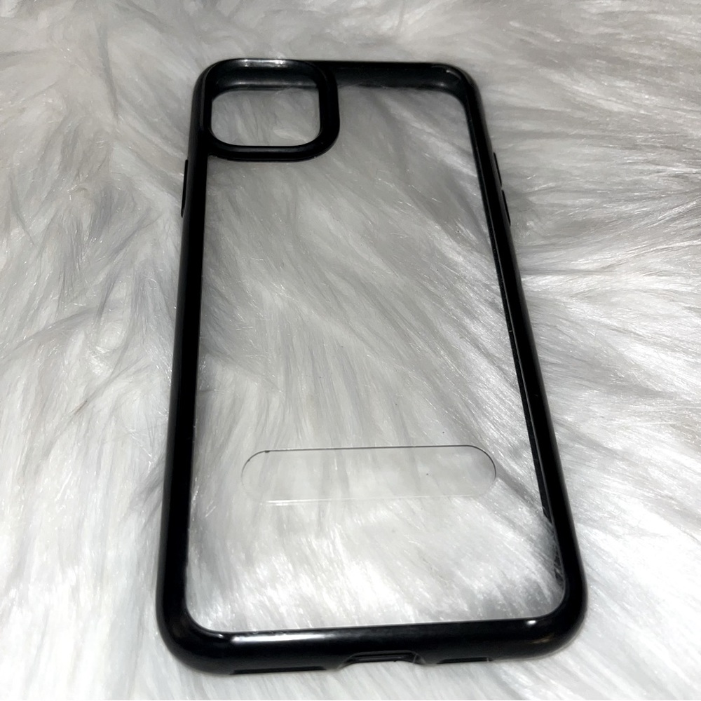 iPhone 11 Pro Max clear and black cover